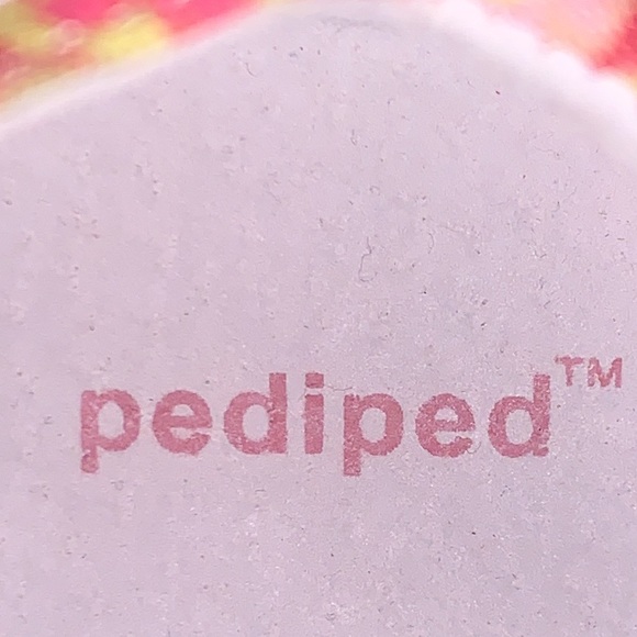 Pediped Baby Girl Floral Velcro Closure Soft Soled Mary Jane Shoes 6-12mos - Picture 9 of 10